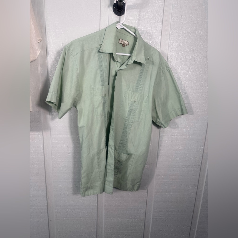 Bohio Men’s Green Short Sleeve Button Down Shirt Size XL EUC